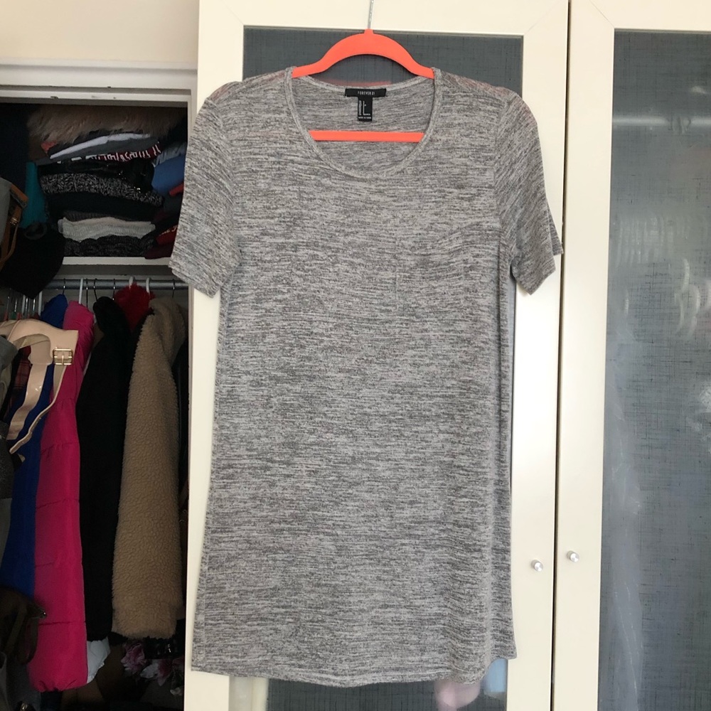 Grey T-Shirt Dress